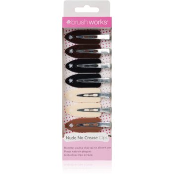 Brushworks No Crease Clips agrafe de par Nude - imagine 2